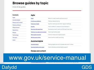 Slide 35 - The Manual (List of guides)