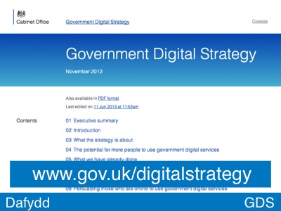 The Government Digital Strategy