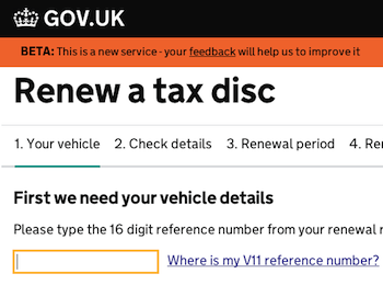 Renew road tax online